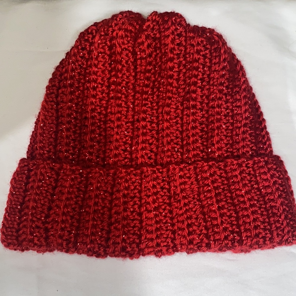 Handmade crochet winter beanie